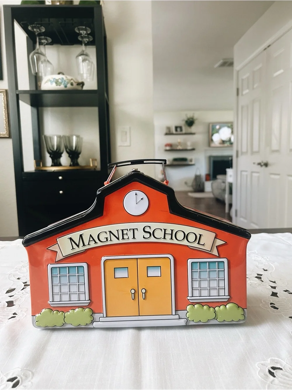 Parents by Battat magnet school magnetic alphabet learning set w/tin case